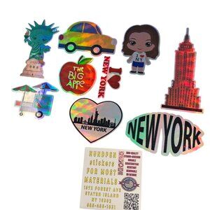 NEW YORK HOLOGRAPHIC STICKERS